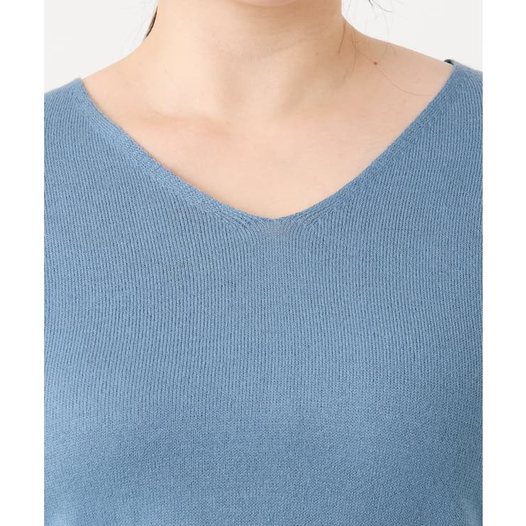 【大きいサイズ/セットアップ対応】バルキーアクリルVネックニット | eur3 | 詳細画像10 