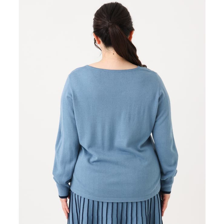 【大きいサイズ/セットアップ対応】バルキーアクリルVネックニット | eur3 | 詳細画像9 