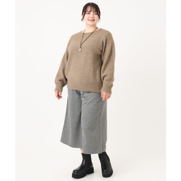 【大きいサイズ】スパンコールシャギーニット | eur3 | 詳細画像10 