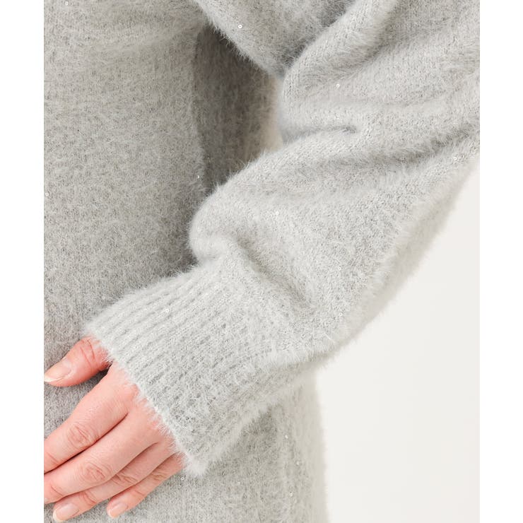 【大きいサイズ】スパンコールシャギーニット | eur3 | 詳細画像23 