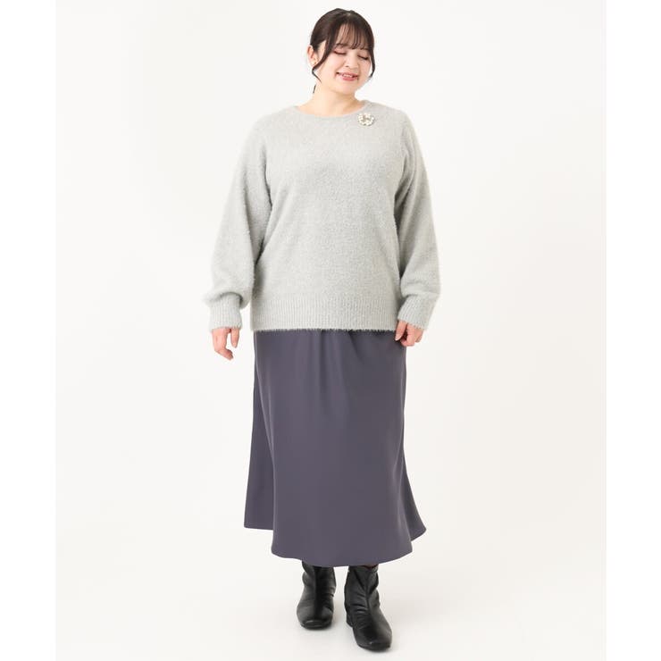 【大きいサイズ】スパンコールシャギーニット | eur3 | 詳細画像27 