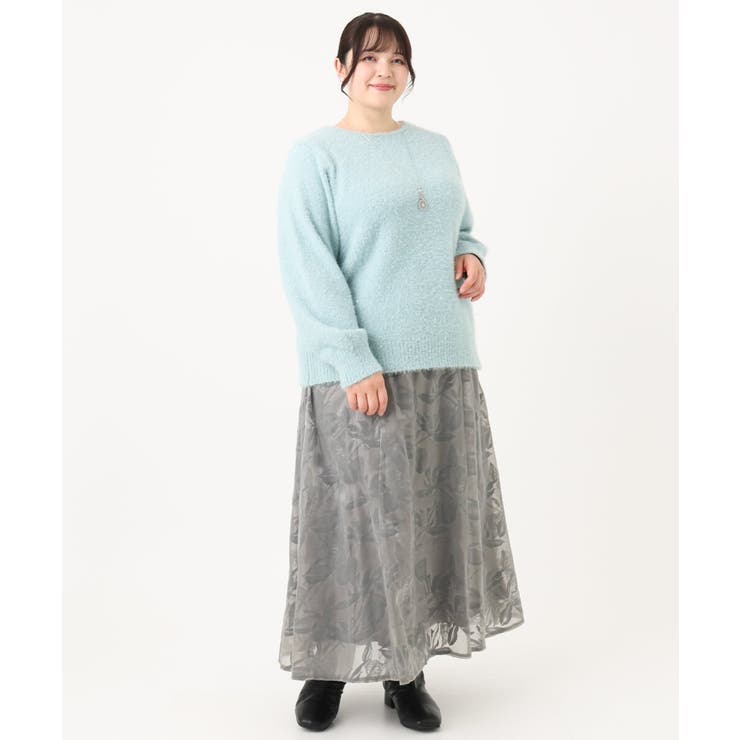 【大きいサイズ】スパンコールシャギーニット | eur3 | 詳細画像7 