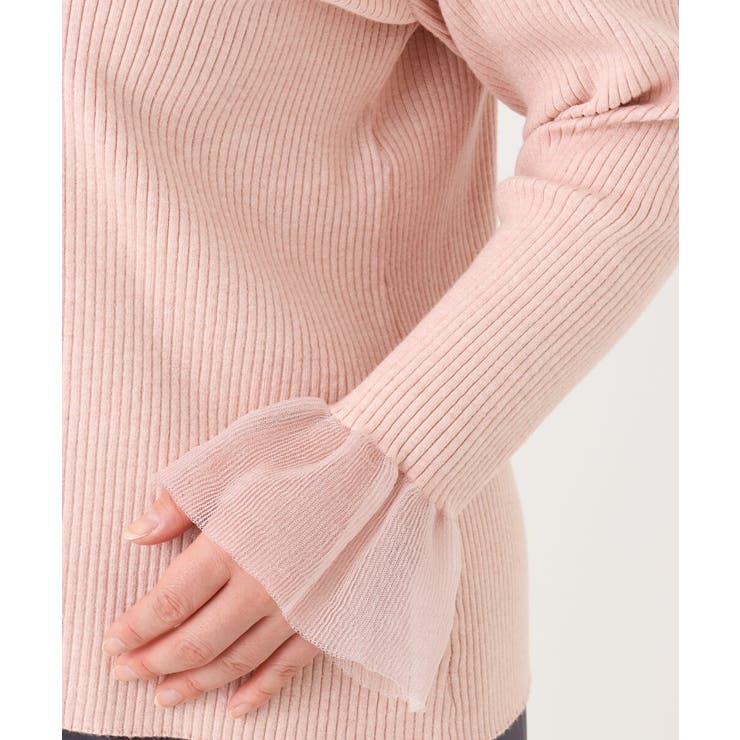 【大きいサイズ】フレアスリーブリブニット | eur3 | 詳細画像10 