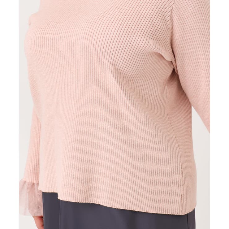 【大きいサイズ】フレアスリーブリブニット | eur3 | 詳細画像11 