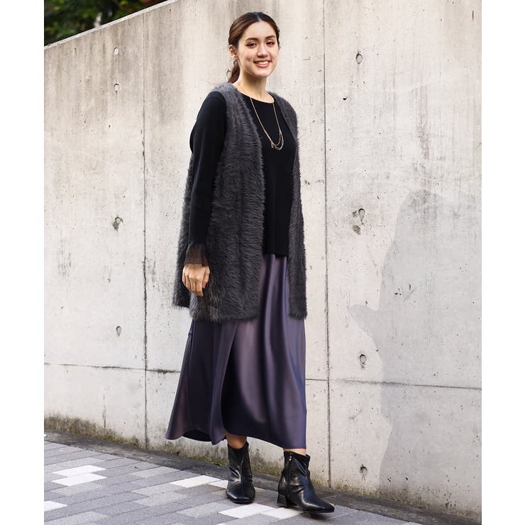 【大きいサイズ】フレアスリーブリブニット | eur3 | 詳細画像16 