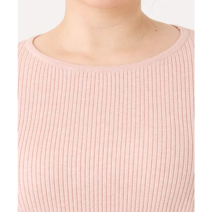 【大きいサイズ】フレアスリーブリブニット | eur3 | 詳細画像9 