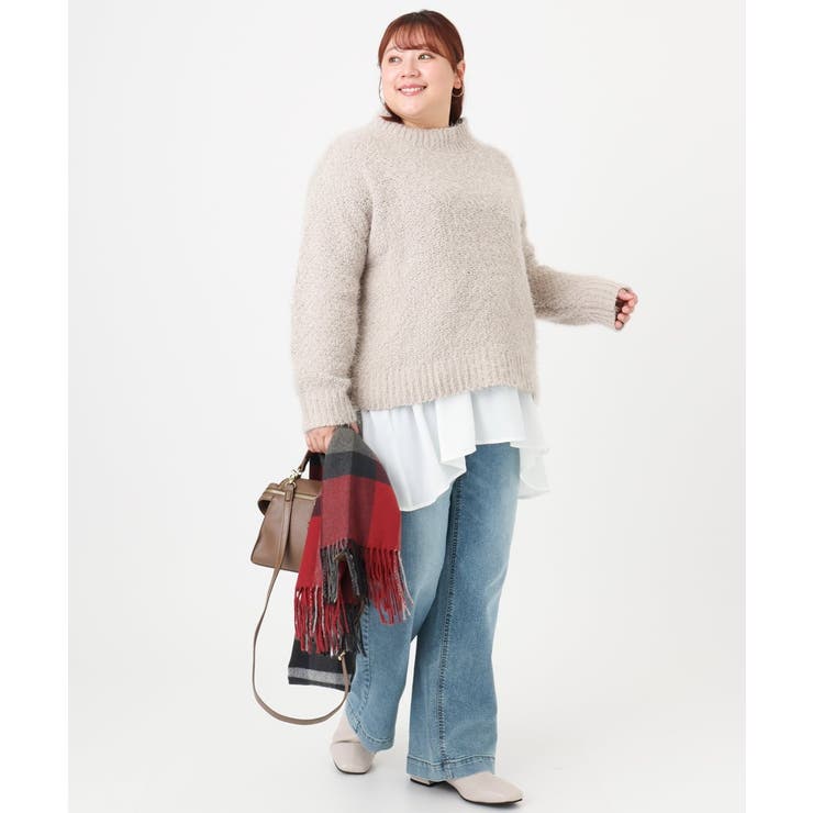 【大きいサイズ】バスケットモールニット | eur3 | 詳細画像10 