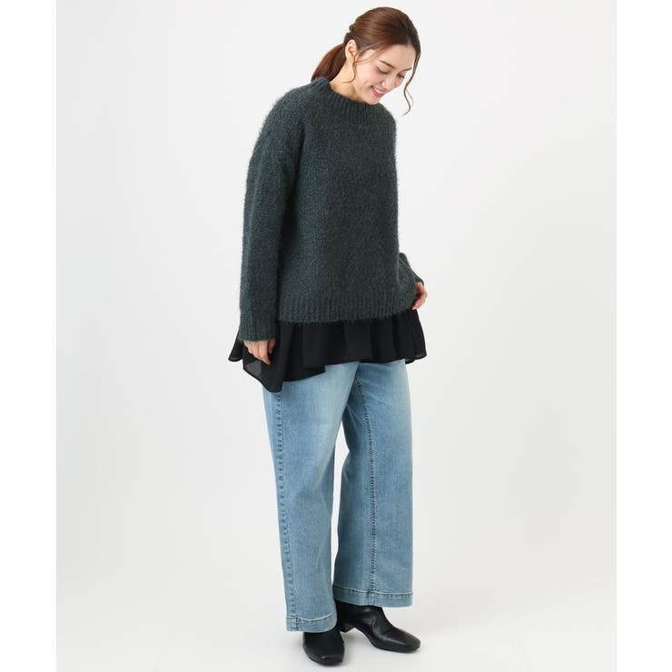 【大きいサイズ】バスケットモールニット | eur3 | 詳細画像13 