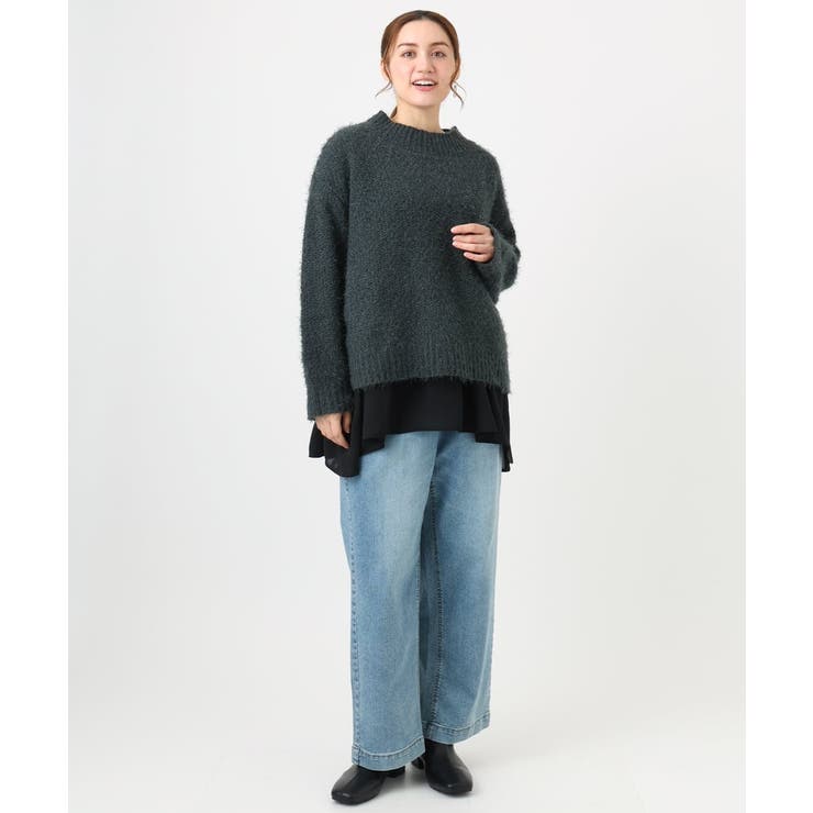 【大きいサイズ】バスケットモールニット | eur3 | 詳細画像14 