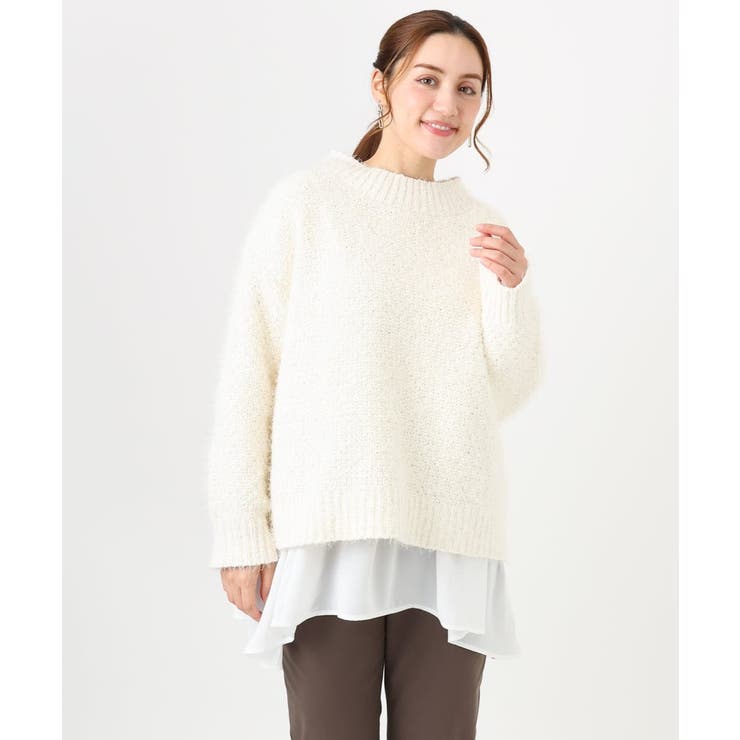 【大きいサイズ】バスケットモールニット | eur3 | 詳細画像2 