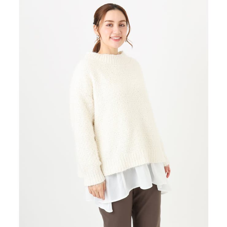 【大きいサイズ】バスケットモールニット | eur3 | 詳細画像3 