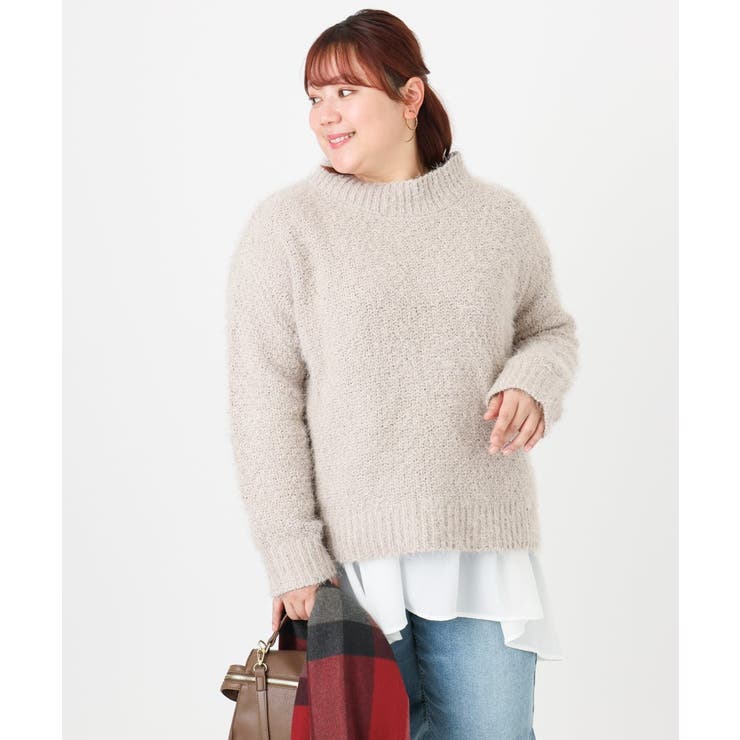 【大きいサイズ】バスケットモールニット | eur3 | 詳細画像7 