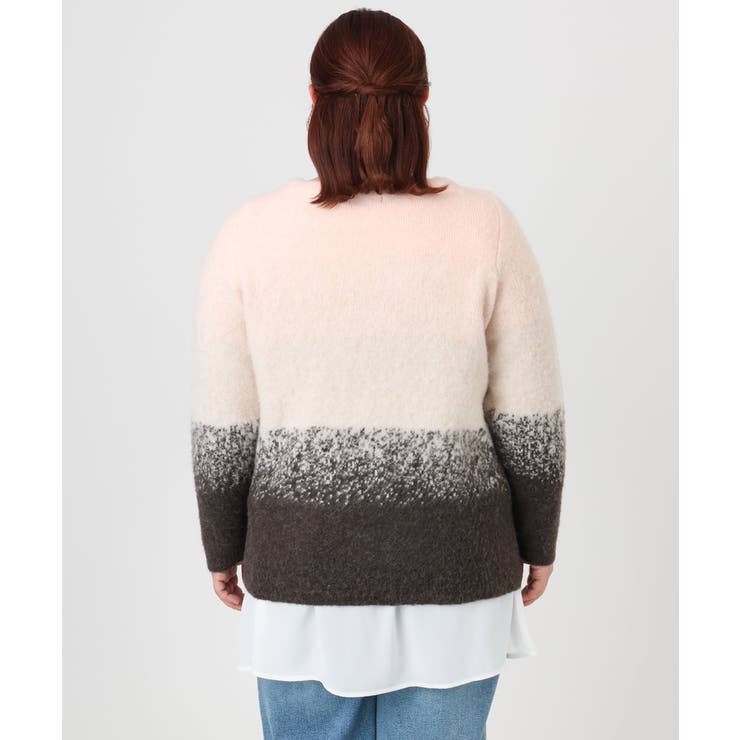 【大きいサイズ】グラデーションシャギーニット | eur3 | 詳細画像15 