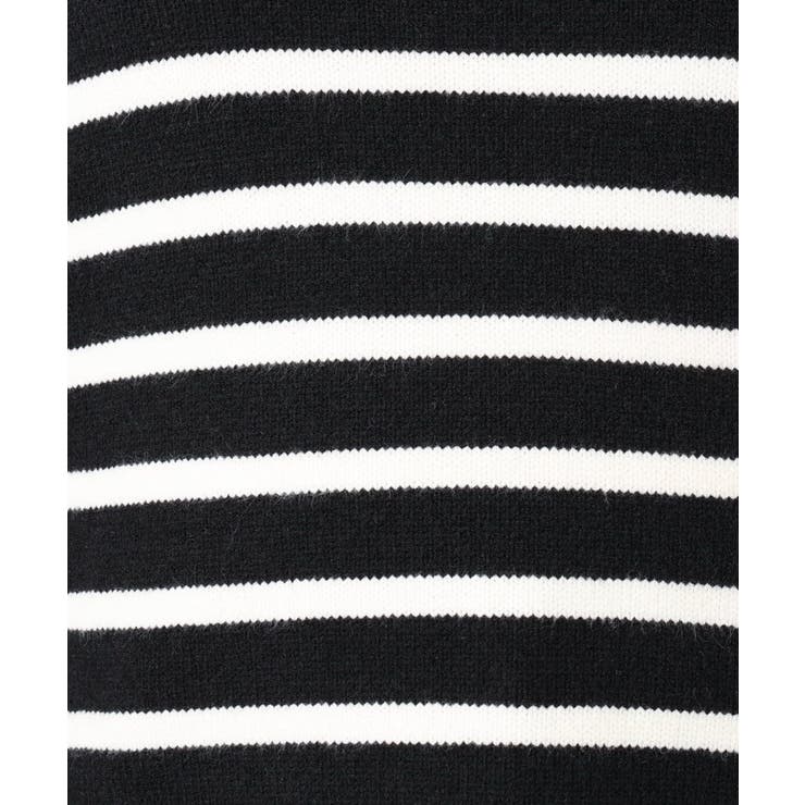 【大きいサイズ】パネルボーダー配色ラインニット | eur3 | 詳細画像16 