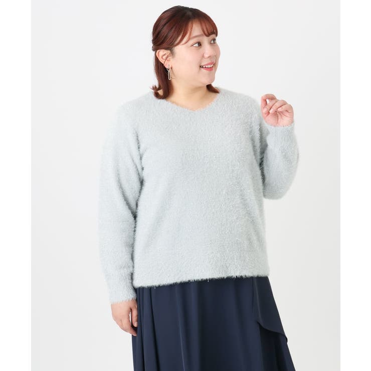 【大きいサイズ】キラキラシャギーニット | eur3 | 詳細画像16 