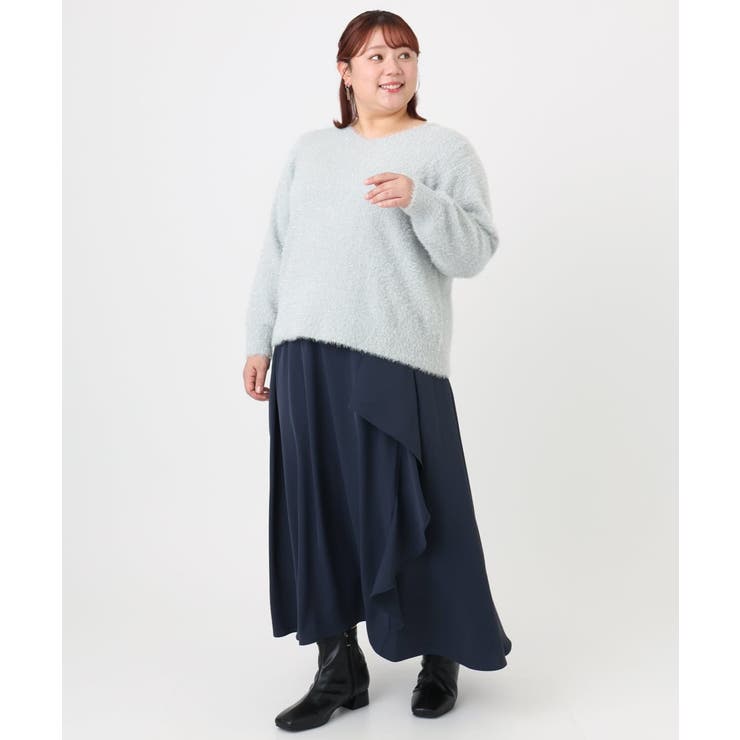 【大きいサイズ】キラキラシャギーニット | eur3 | 詳細画像20 