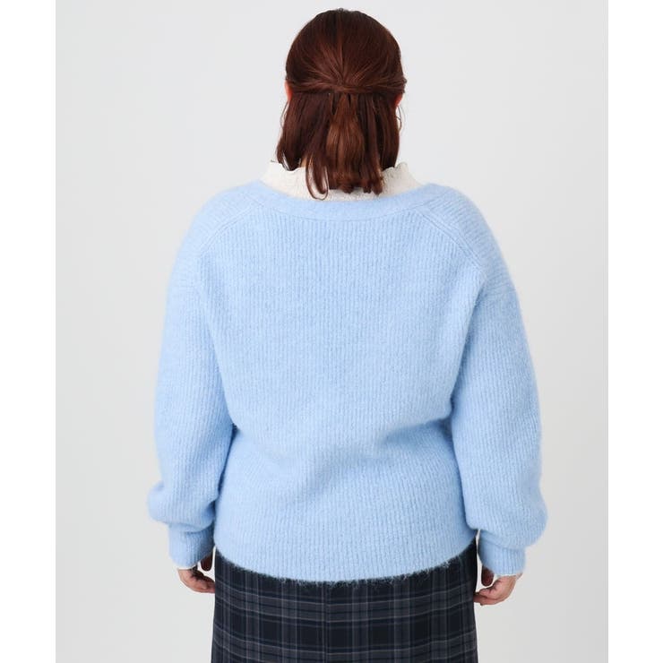 【大きいサイズ/a.v.v×eur3】カシュクール風ニット | eur3 | 詳細画像15 