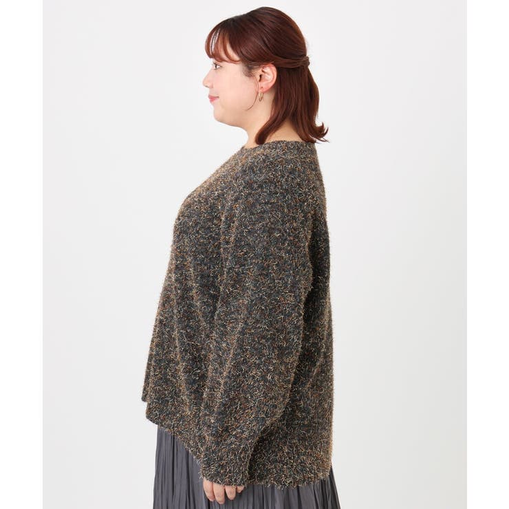 【大きいサイズ】ミックスヤーンニット | eur3 | 詳細画像14 