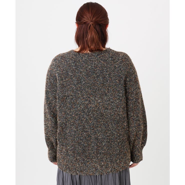 【大きいサイズ】ミックスヤーンニット | eur3 | 詳細画像15 