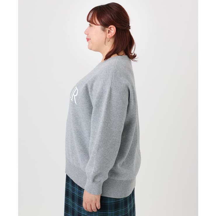 【大きいサイズ】ロゴスウェットライクニット | eur3 | 詳細画像13 