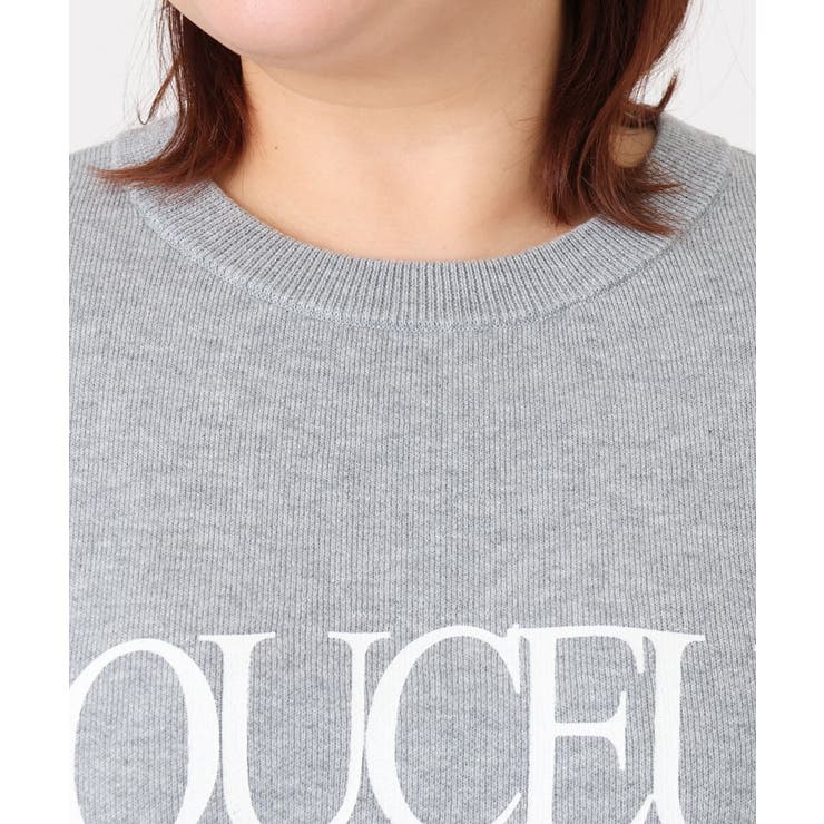 【大きいサイズ】ロゴスウェットライクニット | eur3 | 詳細画像15 