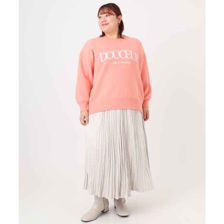 【大きいサイズ】ロゴスウェットライクニット | eur3 | 詳細画像7 