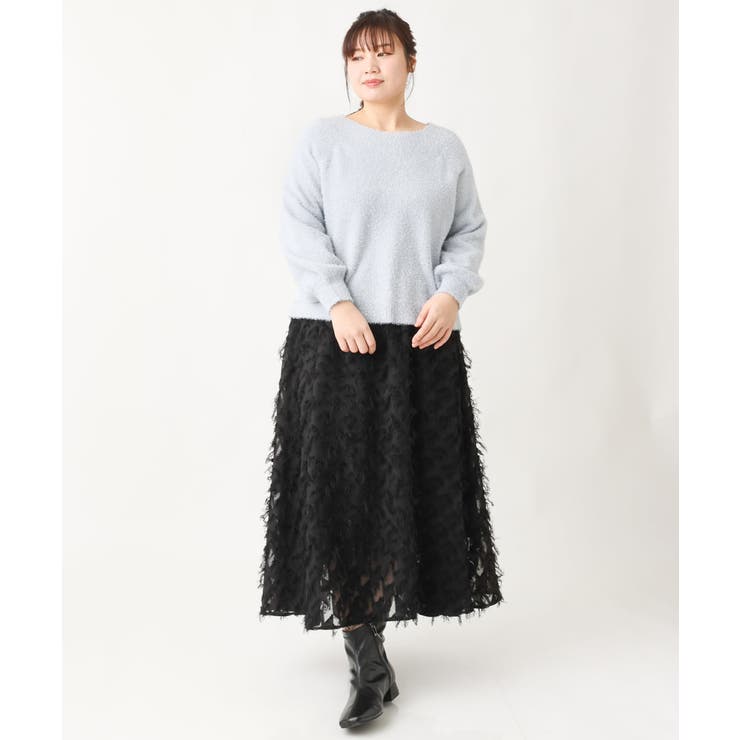 【大きいサイズ】きらきらシャギーニット | eur3 | 詳細画像15 