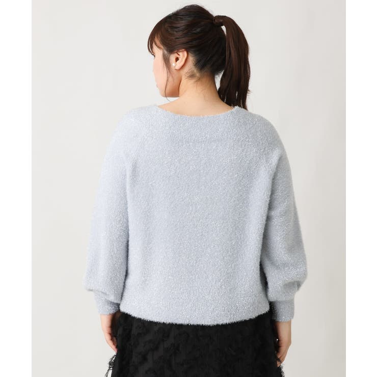 【大きいサイズ】きらきらシャギーニット | eur3 | 詳細画像8 