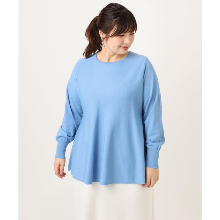 【大きいサイズ】ペプラムニット | eur3 | 詳細画像13 