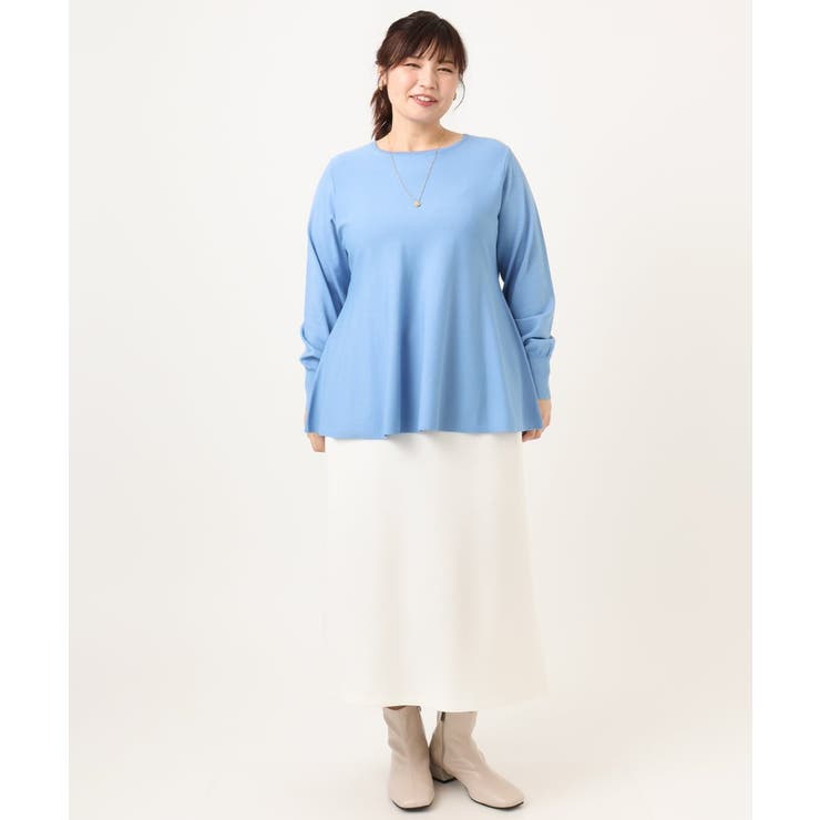 【大きいサイズ】ペプラムニット | eur3 | 詳細画像20 