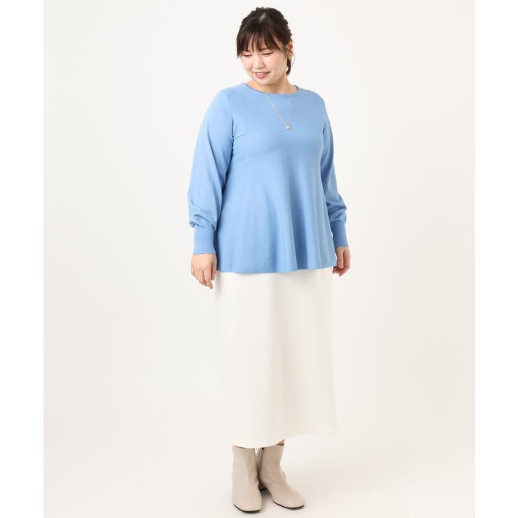 【大きいサイズ】ペプラムニット | eur3 | 詳細画像21 