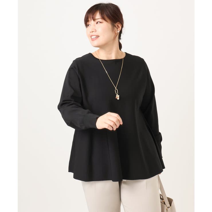 【大きいサイズ】ペプラムニット | eur3 | 詳細画像26 