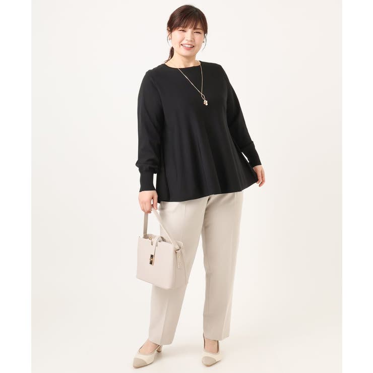 【大きいサイズ】ペプラムニット | eur3 | 詳細画像29 