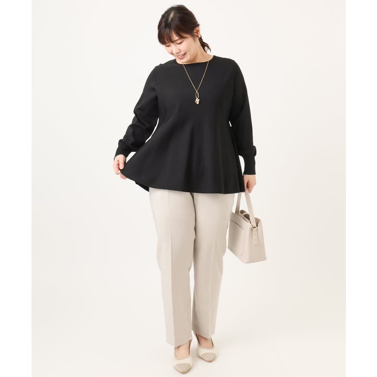 【大きいサイズ】ペプラムニット | eur3 | 詳細画像30 