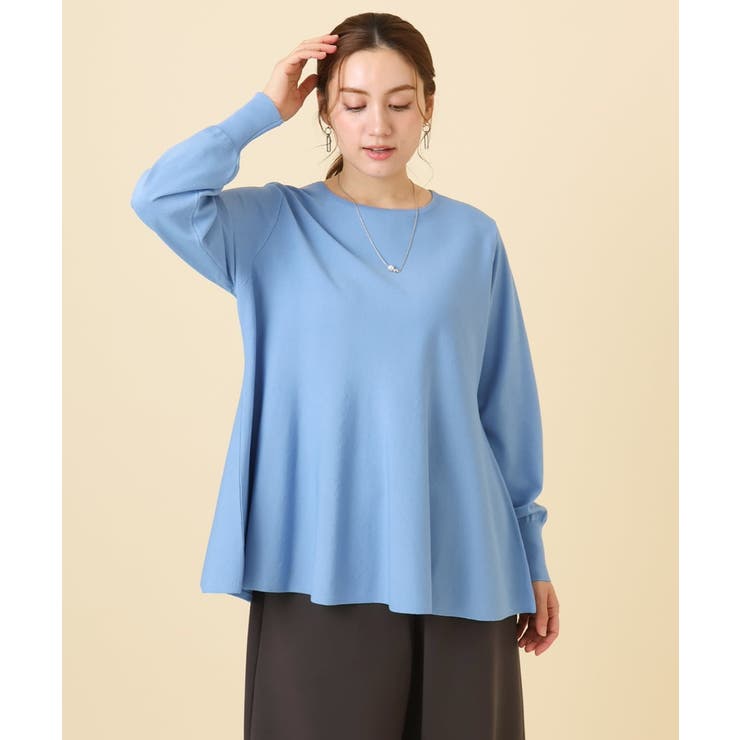 【大きいサイズ】ペプラムニット | eur3 | 詳細画像9 