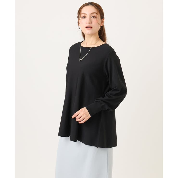 ブラック(94) | 【大きいサイズ】ペプラムニット | eur3