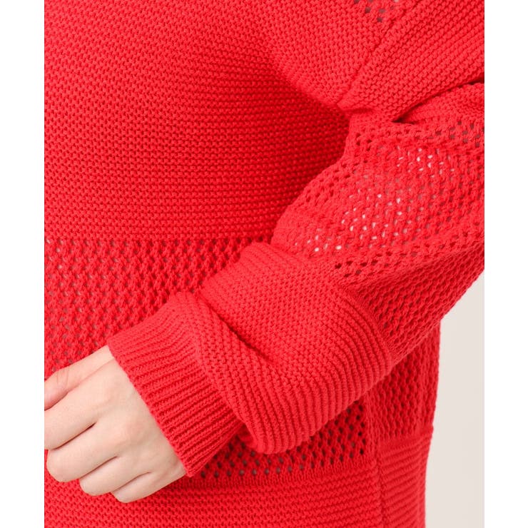 【大きいサイズ/a.v.v×eur3】メッシュニット | eur3 | 詳細画像10 