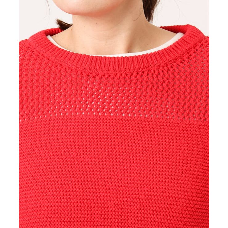 【大きいサイズ/a.v.v×eur3】メッシュニット | eur3 | 詳細画像9 