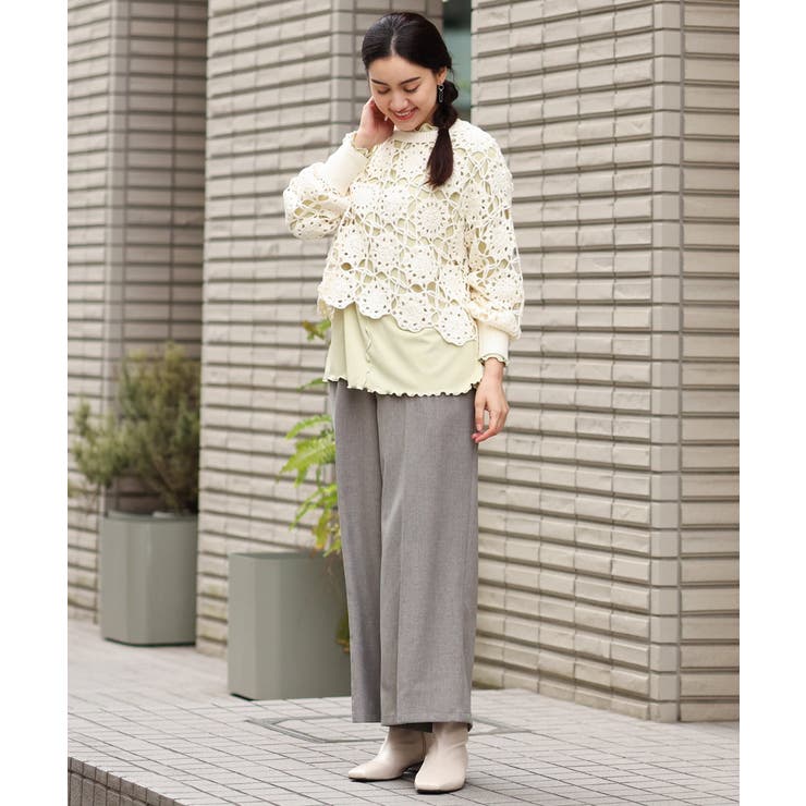 大きいサイズ】クロシェニット[品番：ITKW0010459]｜eur3