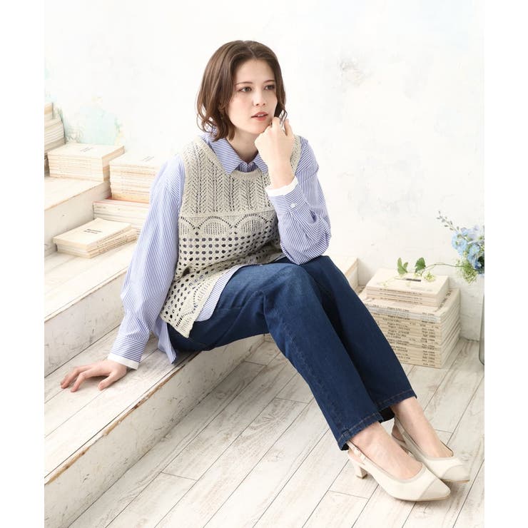 【大きいサイズ】かぎ針風レースベスト | eur3 | 詳細画像11 