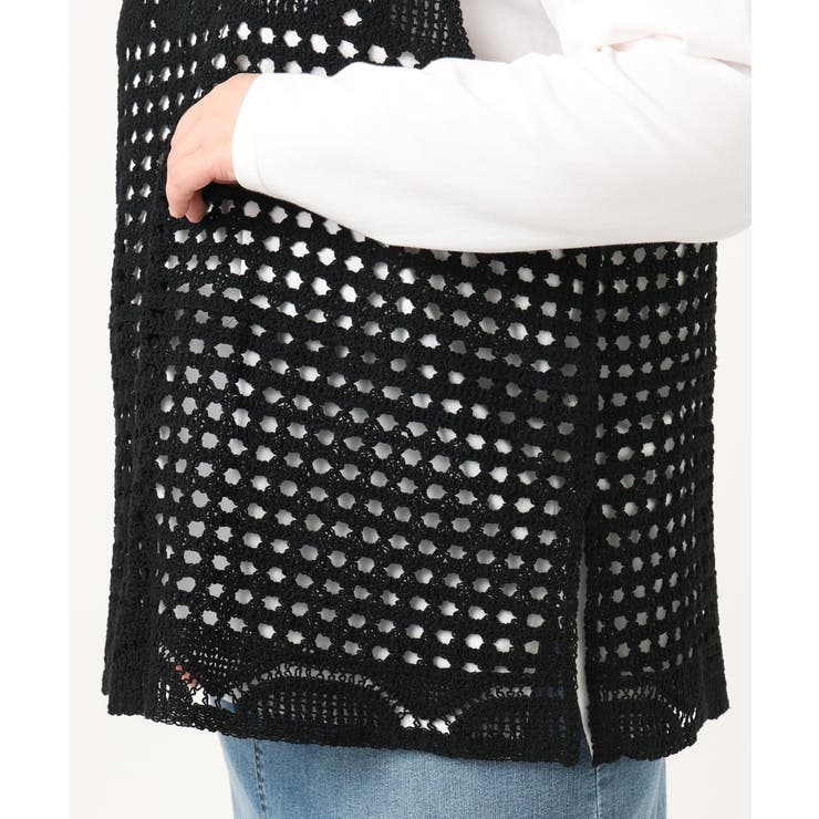 【大きいサイズ】かぎ針風レースベスト | eur3 | 詳細画像19 