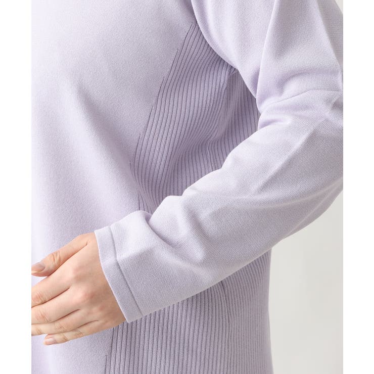 【大きいサイズ】ラメパネルリブニット | eur3 | 詳細画像10 