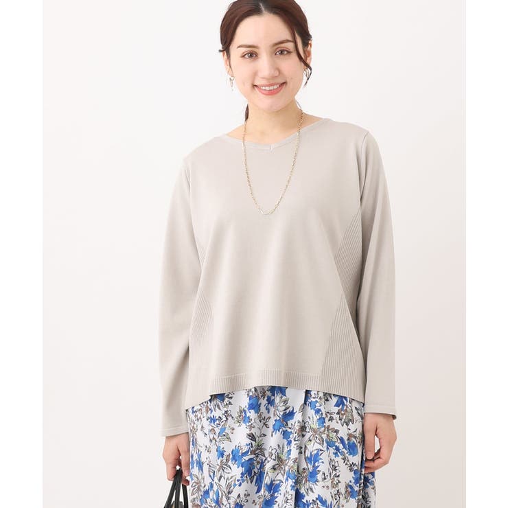 【大きいサイズ】ラメパネルリブニット | eur3 | 詳細画像16 