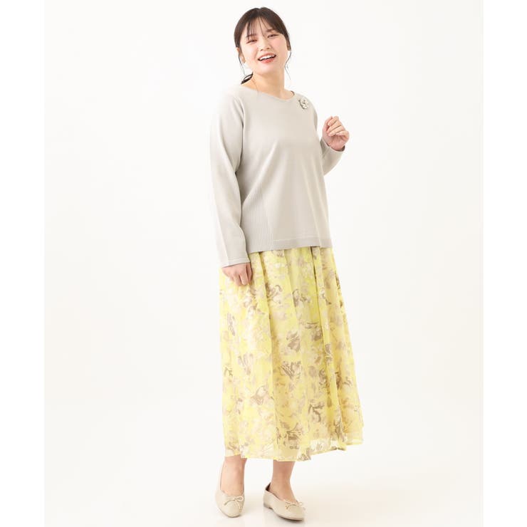 【大きいサイズ】ラメパネルリブニット | eur3 | 詳細画像27 