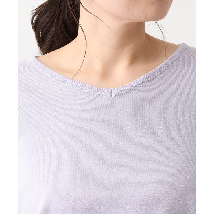 【大きいサイズ】ラメパネルリブニット | eur3 | 詳細画像9 