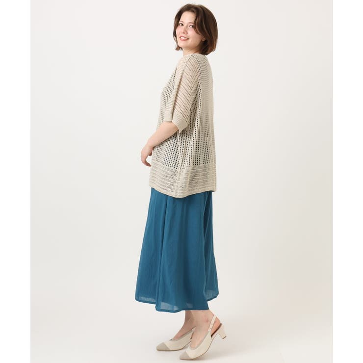 【大きいサイズ/a.v.v×eur3】メッシュラメニット | eur3 | 詳細画像12 
