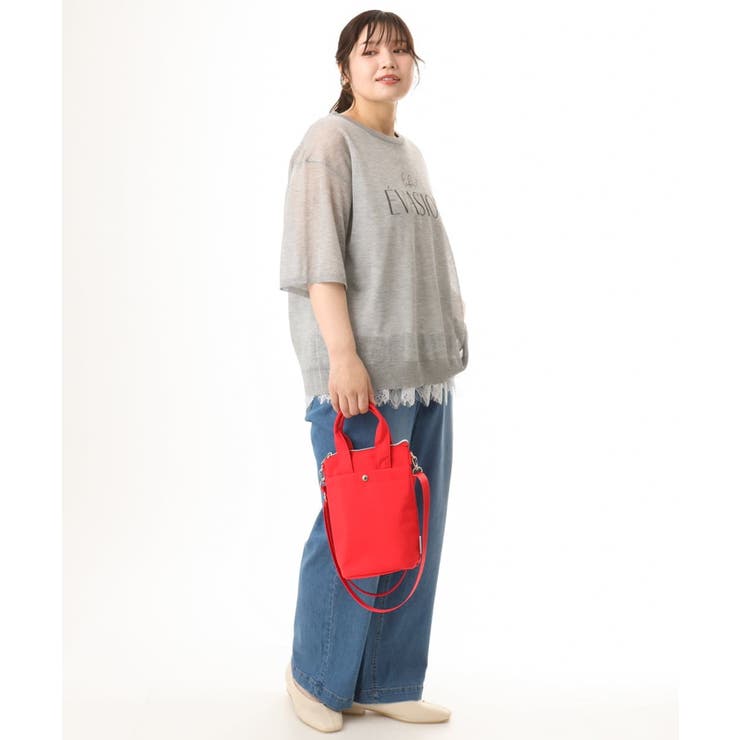 【大きいサイズ/a.v.v×eur3】シア―ロゴプリントニット | eur3 | 詳細画像21 