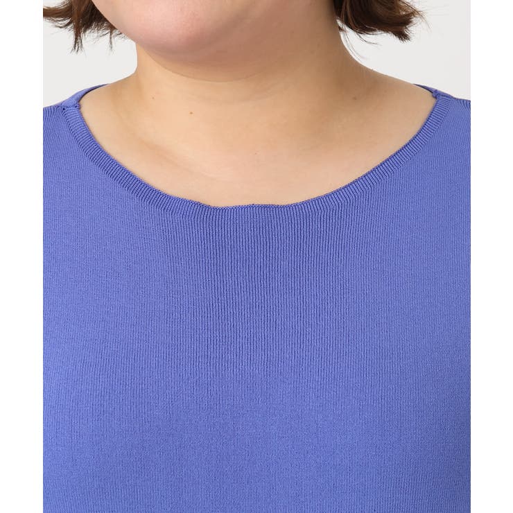 【大きいサイズ/接触冷感】フレンチスリーブサマーニット | eur3 | 詳細画像11 