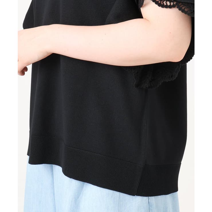 【大きいサイズ/a.v.v×eur3】袖レースサマーニット | eur3 | 詳細画像24 