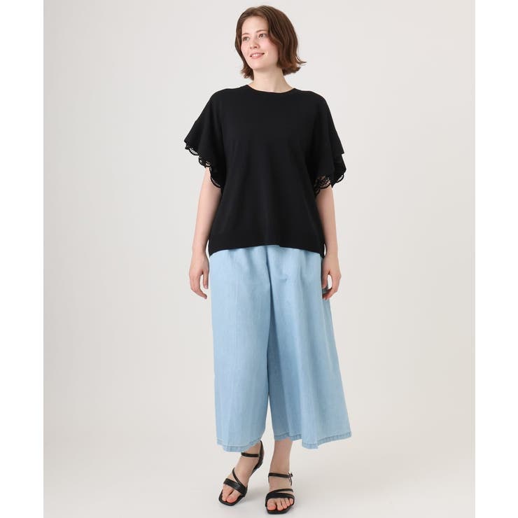 【大きいサイズ/a.v.v×eur3】袖レースサマーニット | eur3 | 詳細画像26 